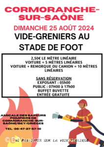 Vide Greniers des Pompiers de Cormoranche sur Saône/Bey